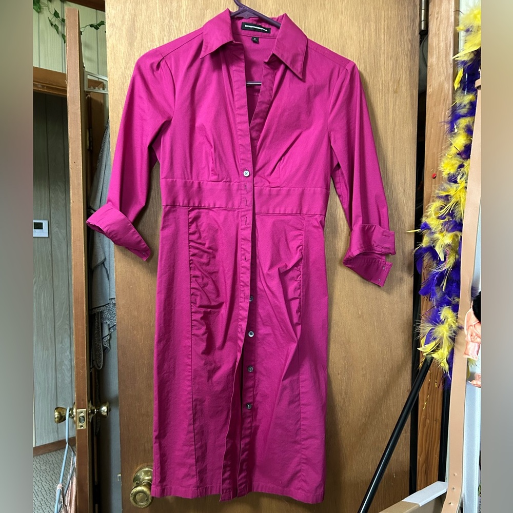PINK LONG SLEEVE DRESS